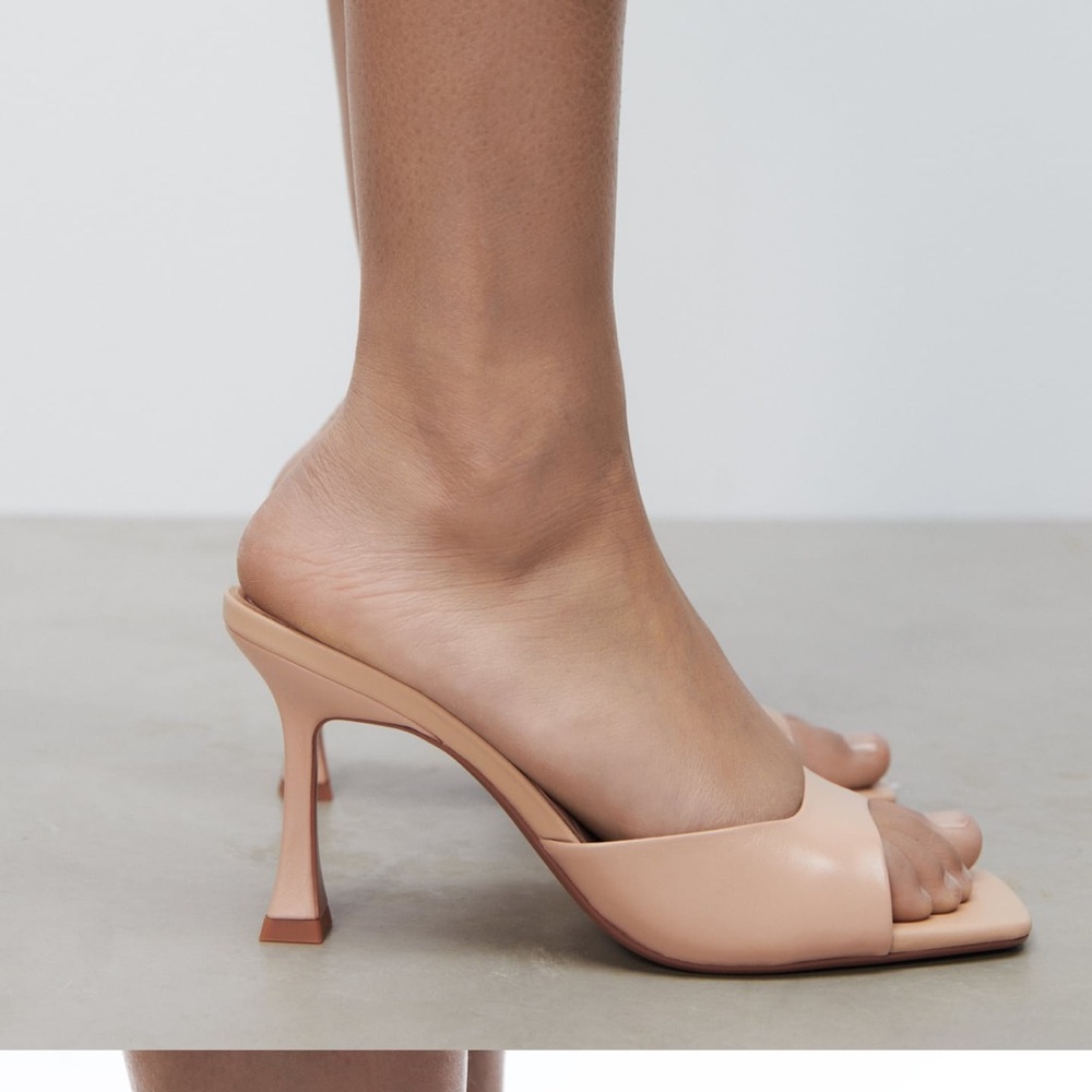 Zara nude mules